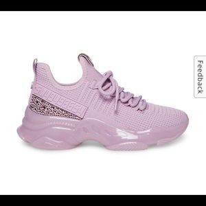 Steve Madden, Women’s Maxima Rhinestone Trim Trainer Sneakers